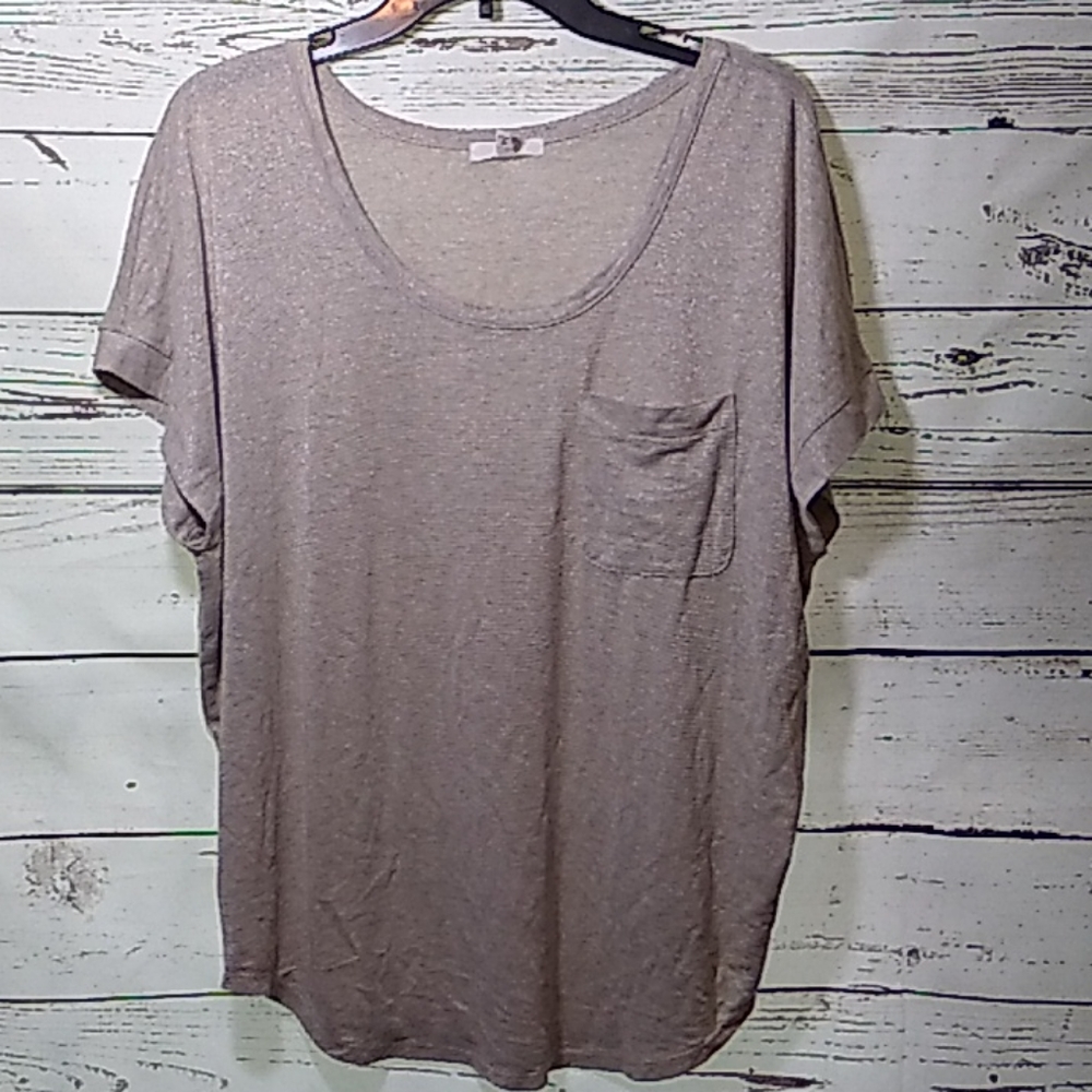 Joie Shimmer Oversized Blouse Small